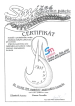 Certifikát - cvičení SM-Systém - manuální terapie