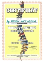 Certifikát - pokročilý kurz Dornova metoda